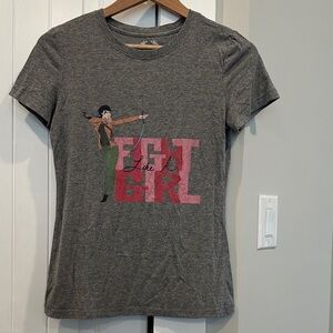 Gray Graphic Short Sleeve Tee